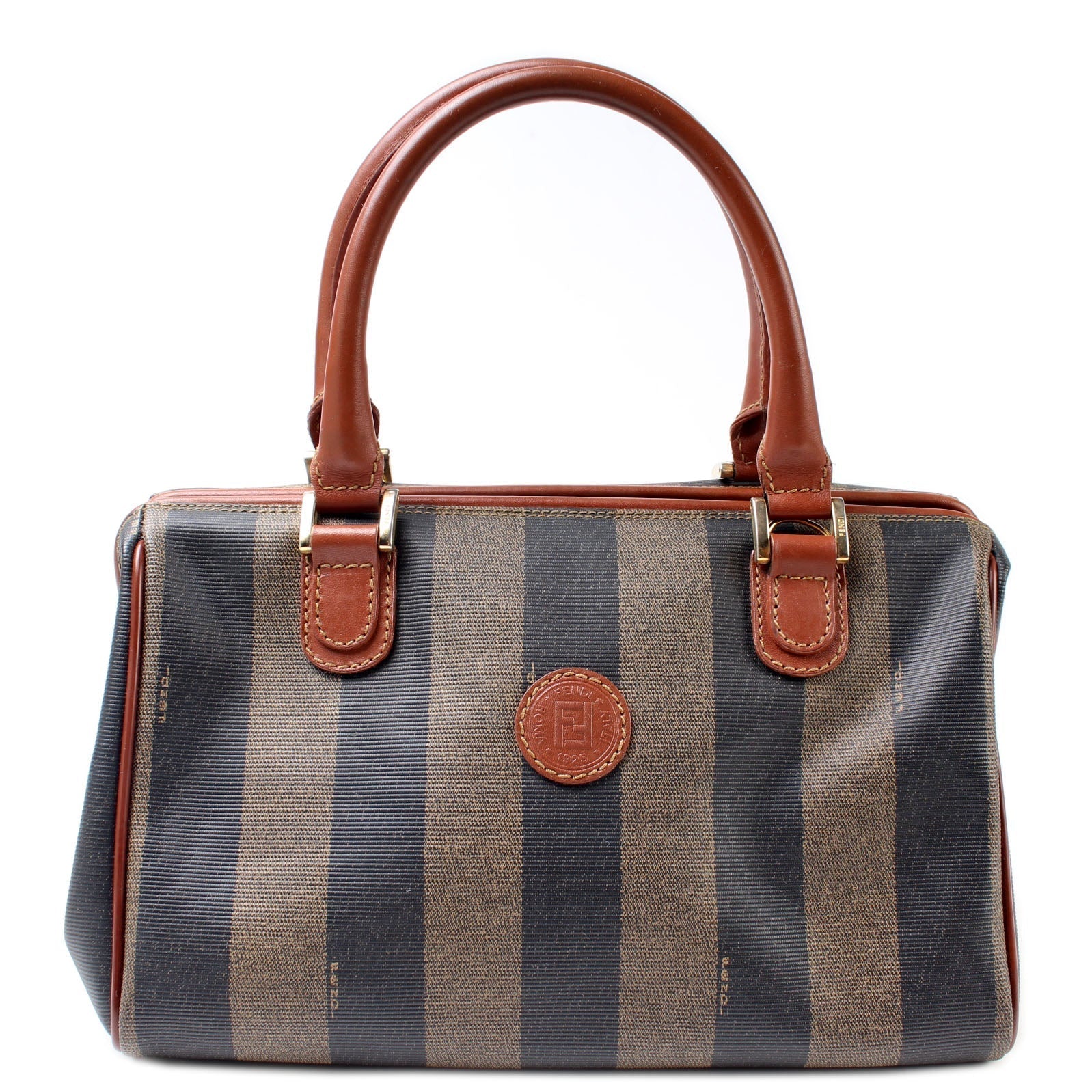 Fendi Pequin Boston Bag Small Travel Bag