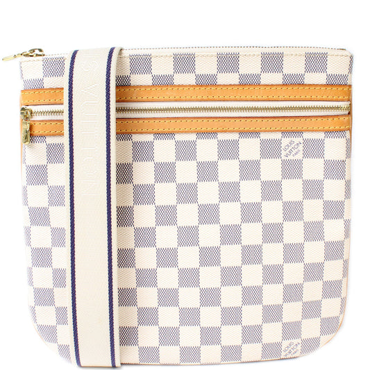 Louis Vuitton Pochette Bosphore Azur Damier Clutch Bag Azur 11