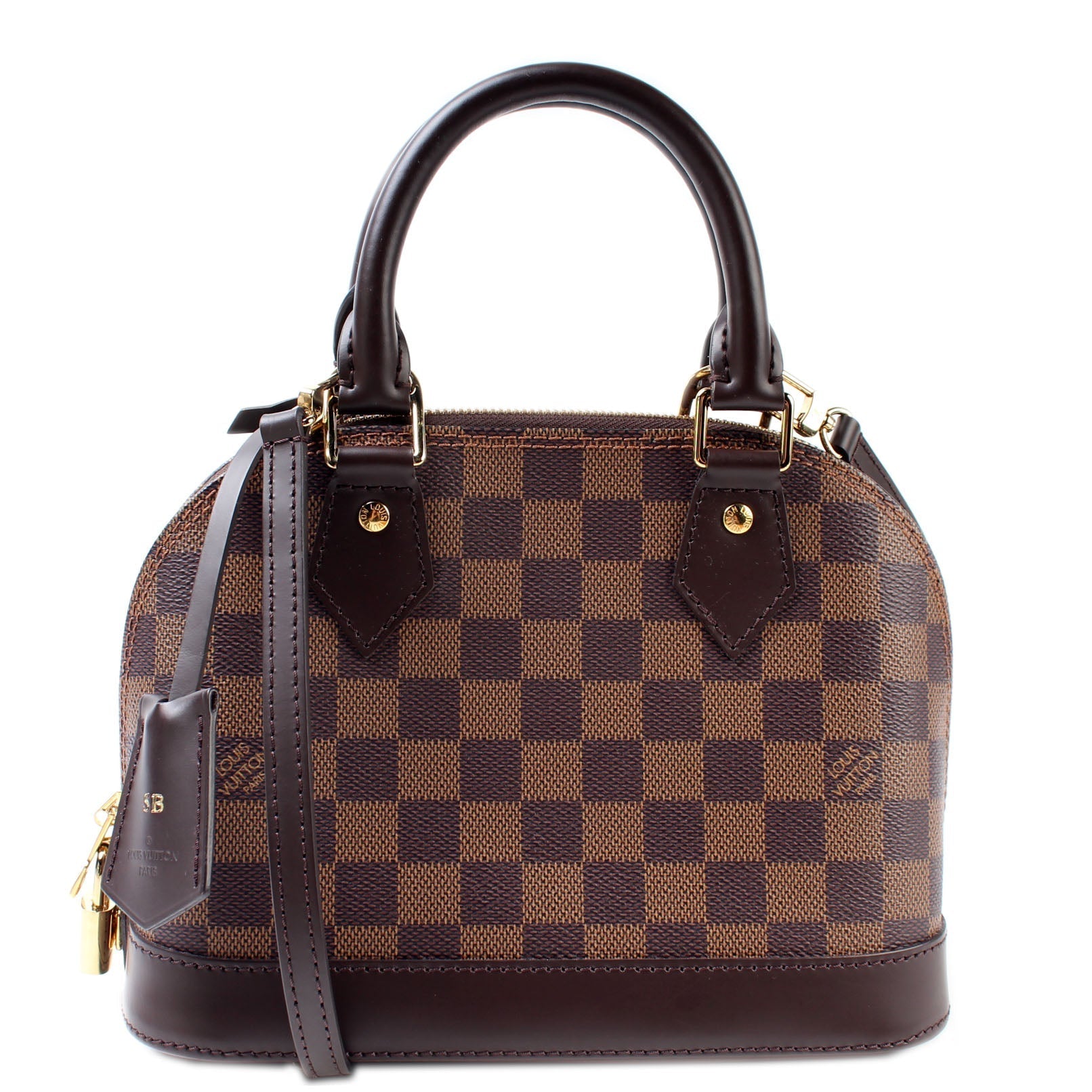 Louis Vuitton Alma BB Ebene Damier Handbag Damier Ebene