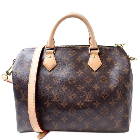 Louis Vuitton Speedy 30 Bandouliere Monogram Handbag Monogram 17