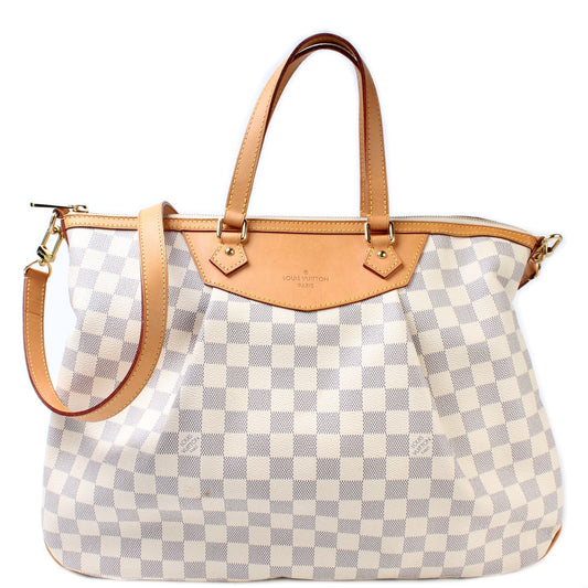 Louis Vuitton Siracusa Azur GM Damier Handbag Azur 4