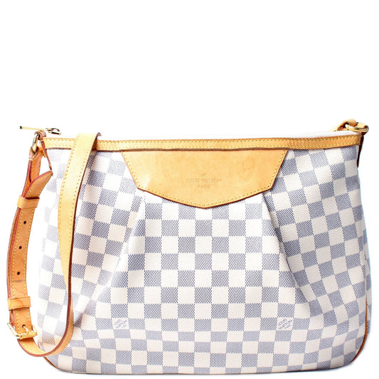 Louis Vuitton Siracusa Azur MM Damier Handbag Azur 8