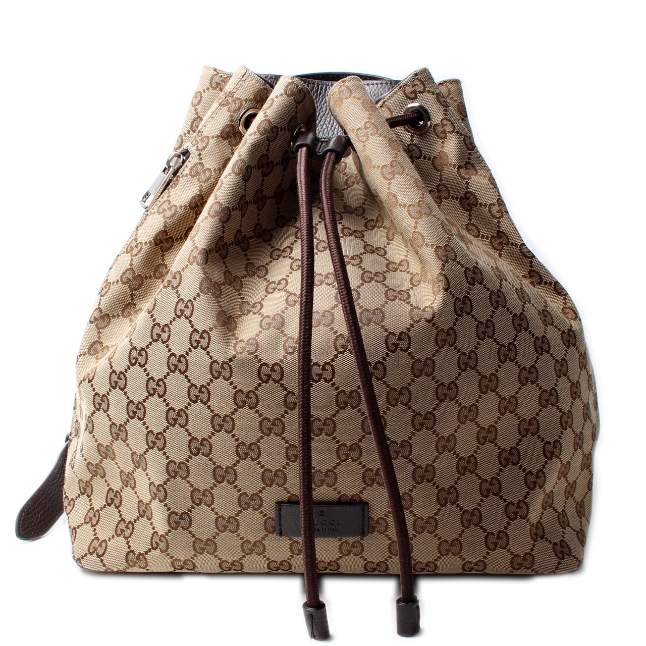 Gucci GG Drawstring Backpack Canvas Jewelry Backpack 1