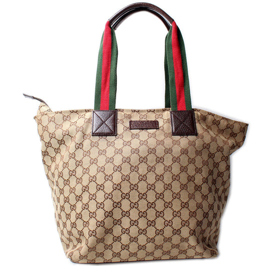 Gucci Web Handle Tote Bag