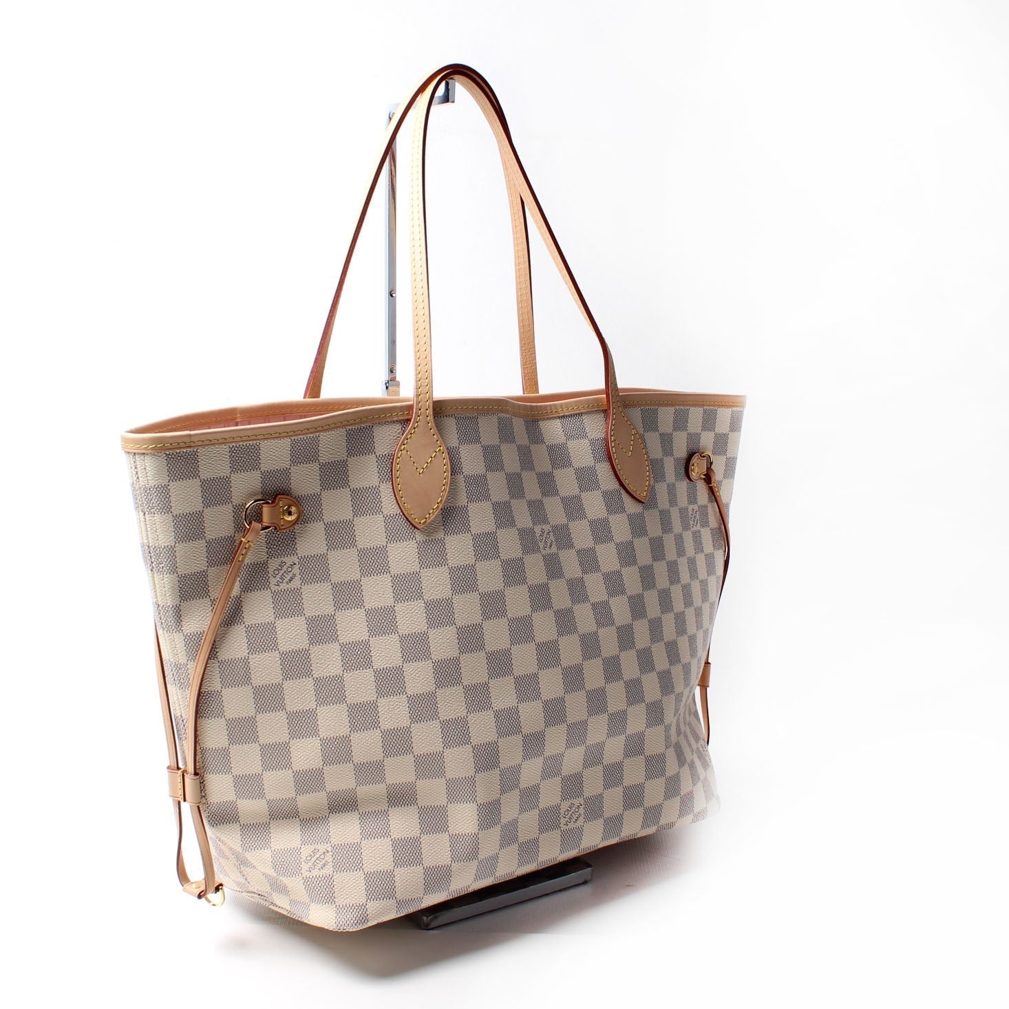 Louis Vuitton Neverfull MM W Azur Damier Wallet Case Azur 1