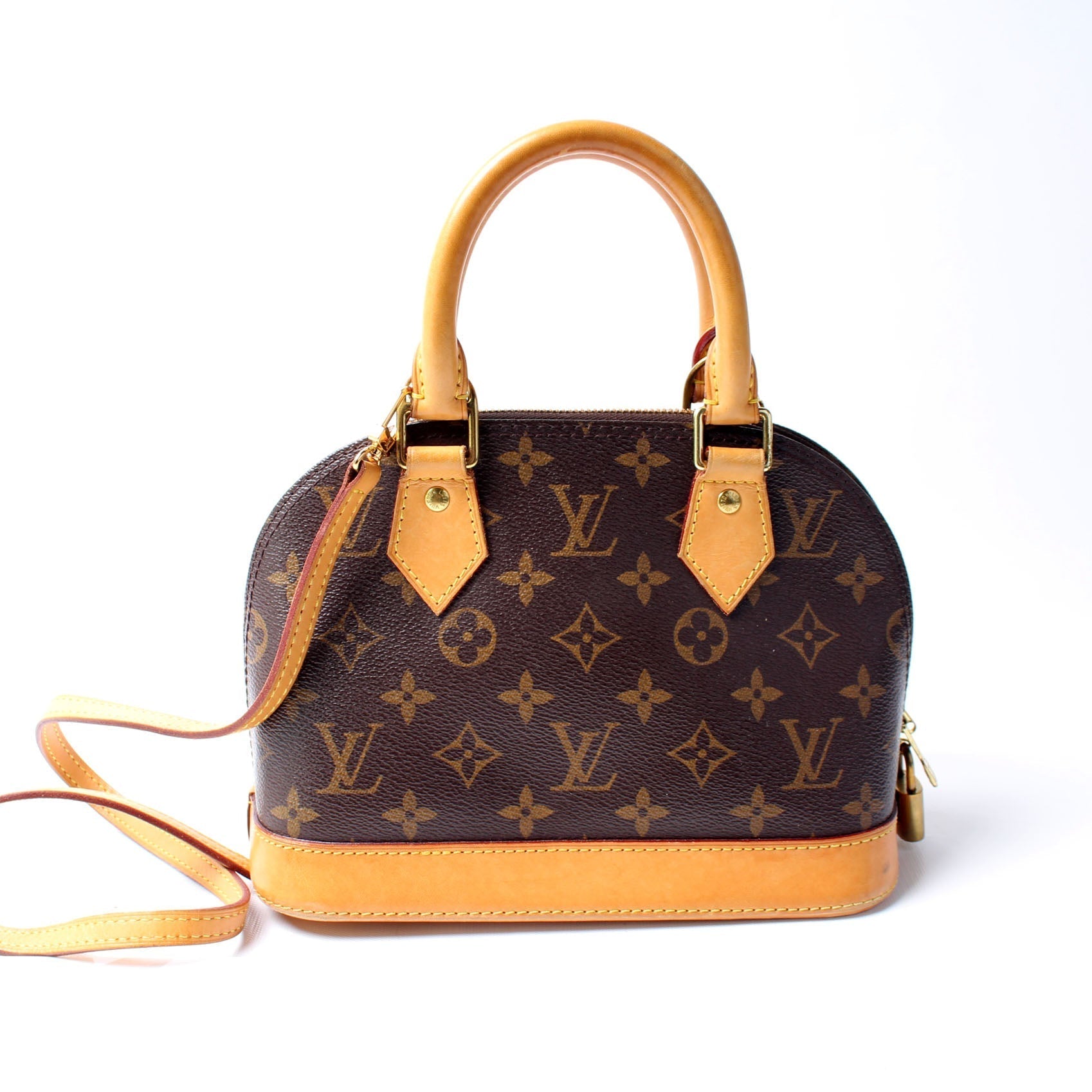Louis Vuitton Alma BB Monogram Handbag Monogram 9