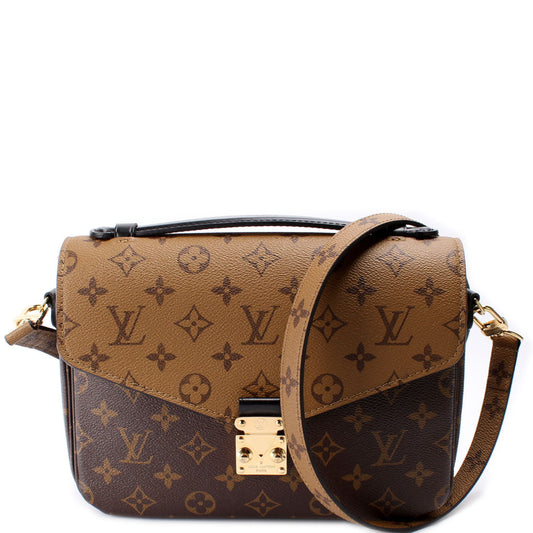 Louis Vuitton Pochette Metis Reverse Monogram Clutch Bag Monogram 5