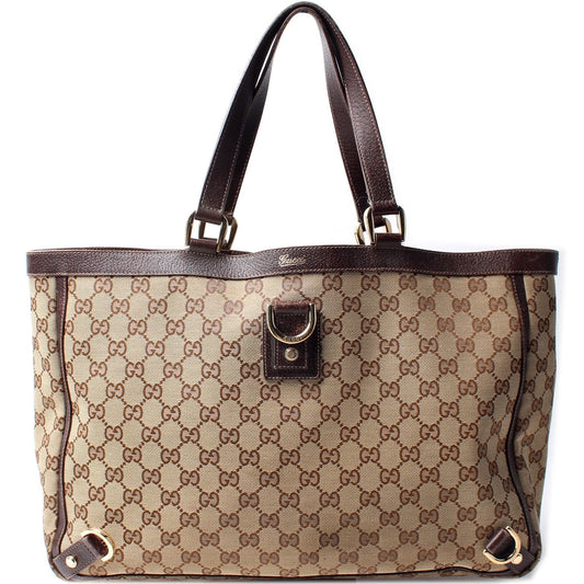 Gucci GG Abbey Canvas Tote Bag Abbey Tote
