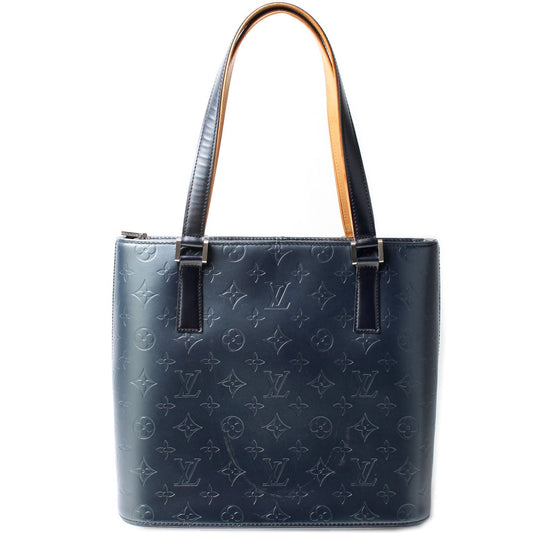 Louis Vuitton Stockton Matte Monogram Leather Handbag Leather 5
