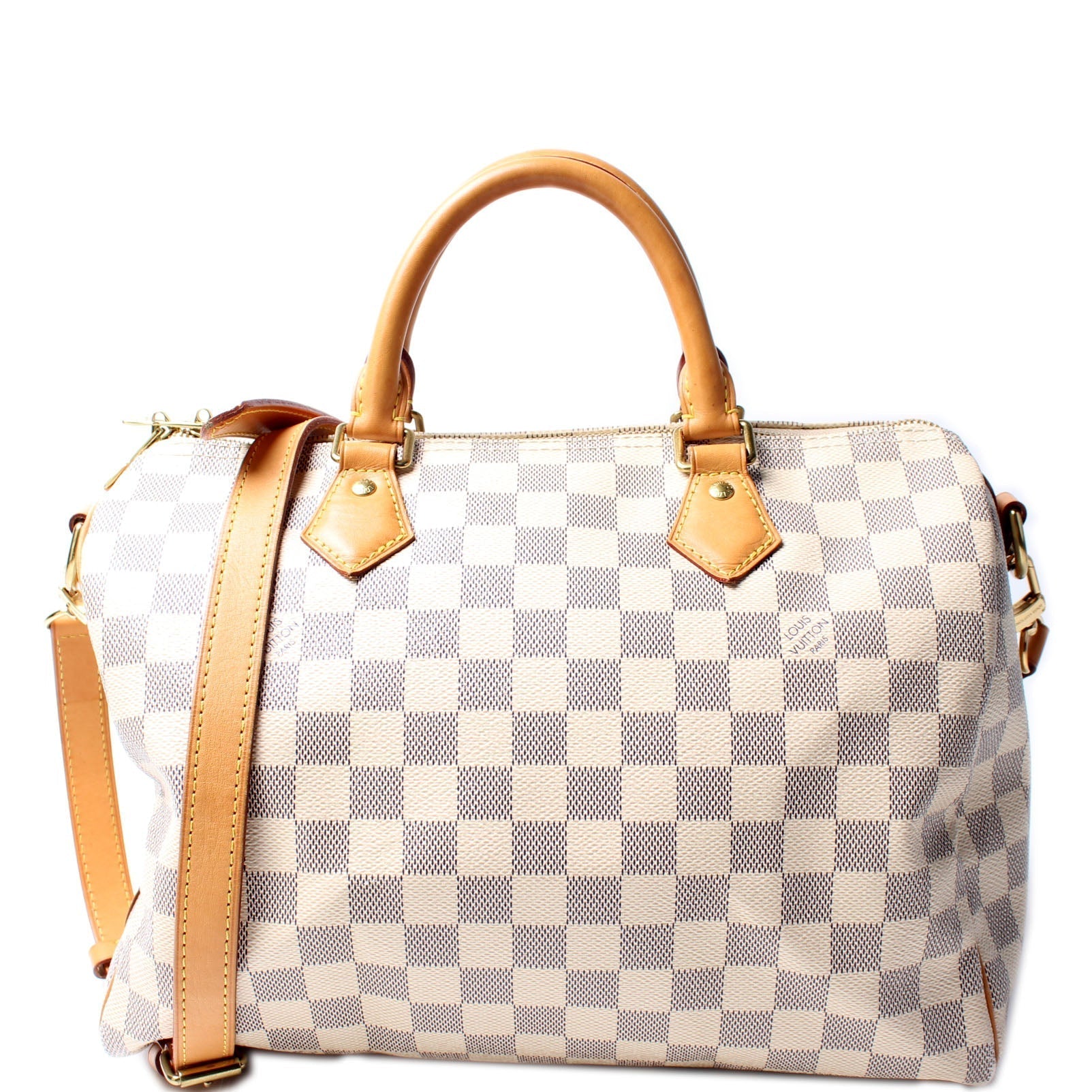 Louis Vuitton Speedy 30 Bandouliere Azur Handbag