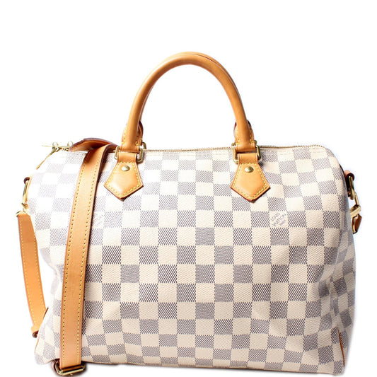 Louis Vuitton Speedy 30 Bandouliere Azur Handbag