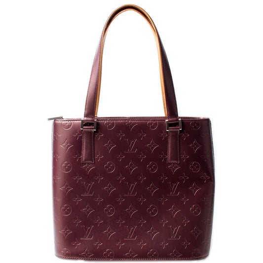 Louis Vuitton Stockton Matte Monogram Leather Handbag Leather 6