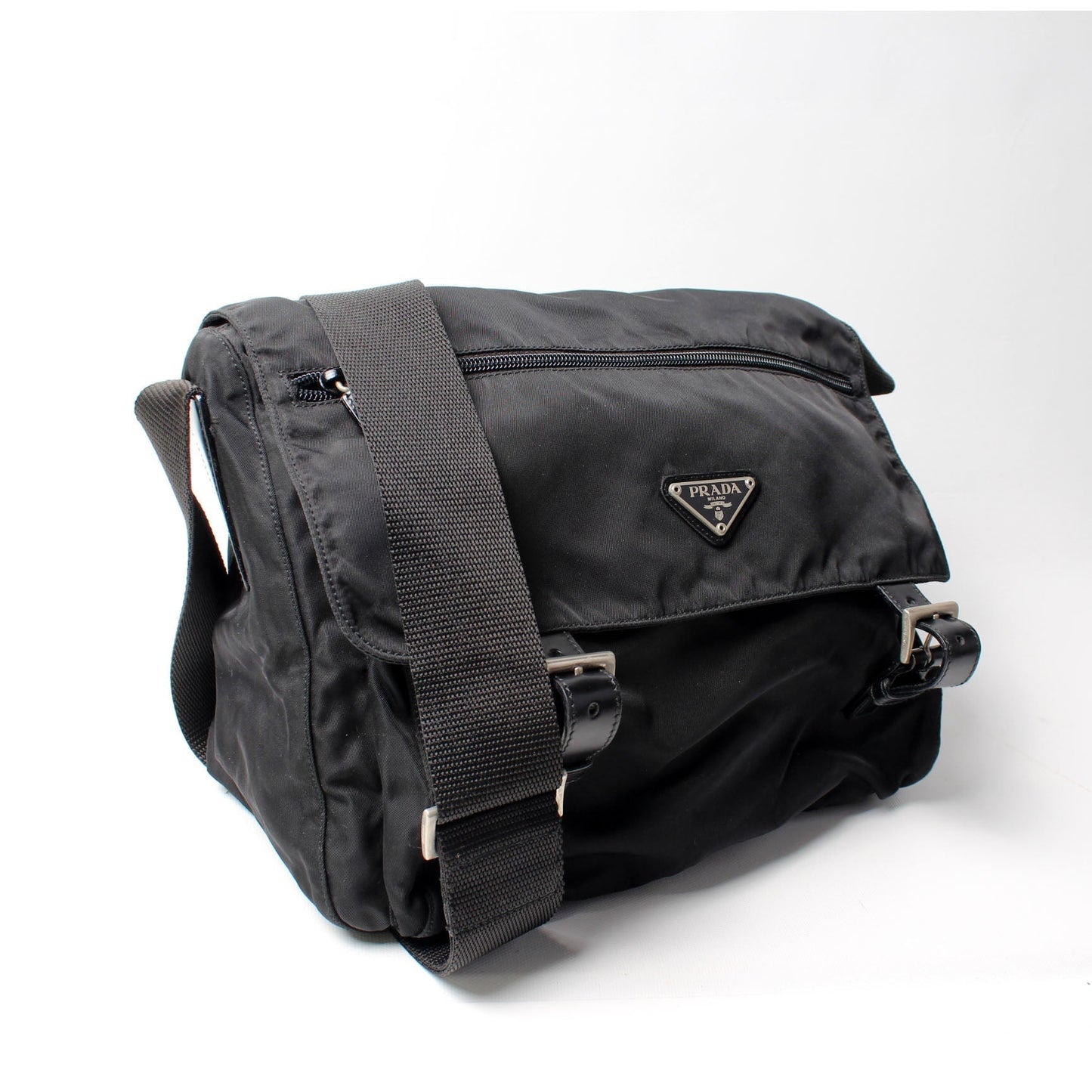 Prada Tessuto Messenger Bag Nylon Travel Bag