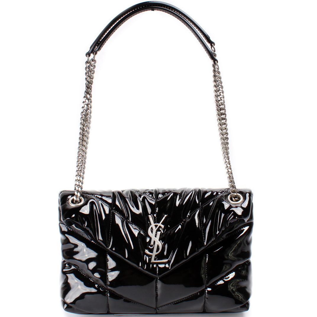YSL Saint Laurent Saint Laurent Puffer Patent Bag Small Travel Bag