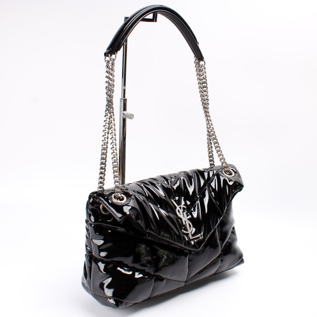 YSL Saint Laurent Saint Laurent Puffer Patent Bag Small Travel Bag