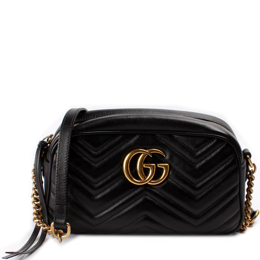 Gucci Marmont Camera Leather Small Crossbody Bag Bag 13