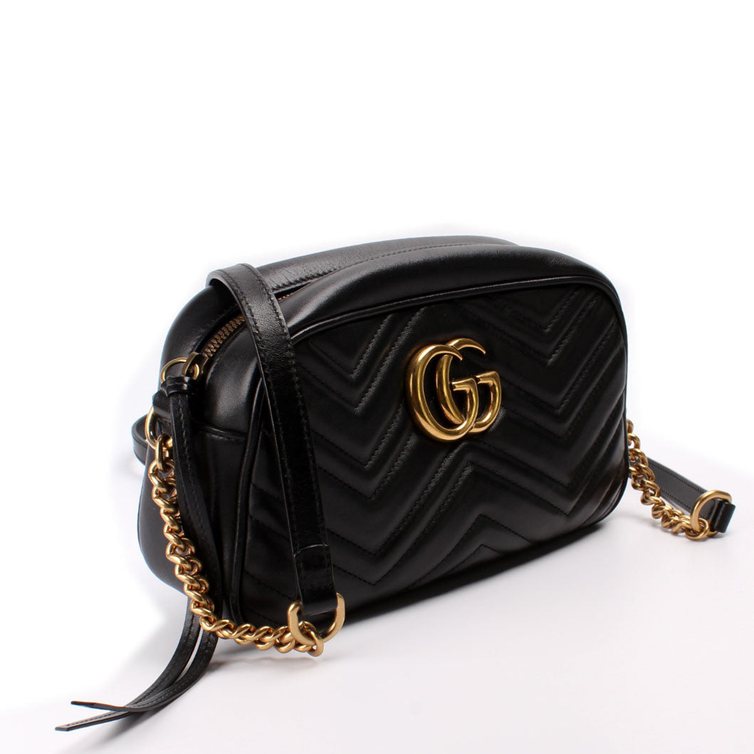 Gucci Marmont Camera Leather Small Crossbody Bag Bag 13
