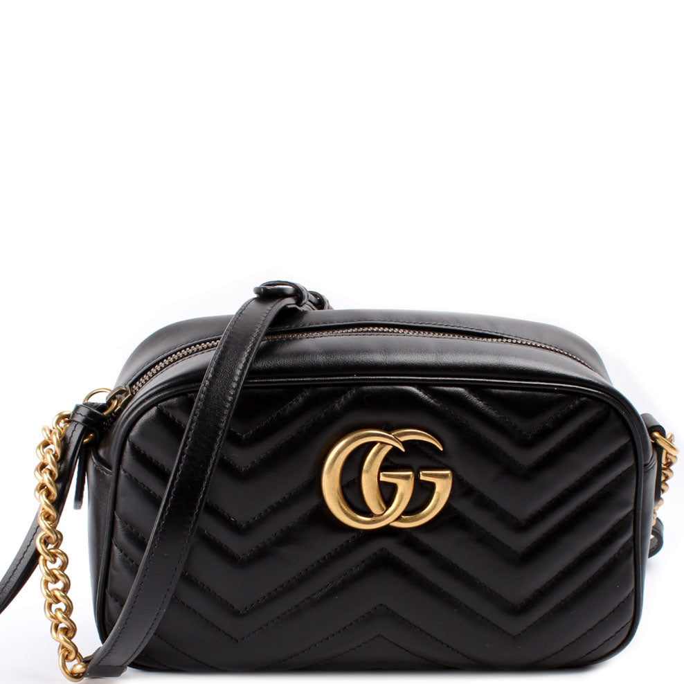 Gucci Marmont Camera Leather Small Crossbody Bag Bag 11