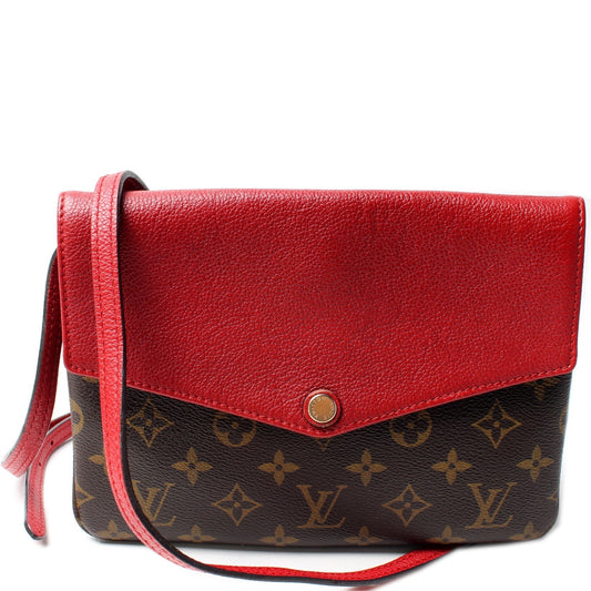 Louis Vuitton Pochette Twice Monogram Clutch Bag