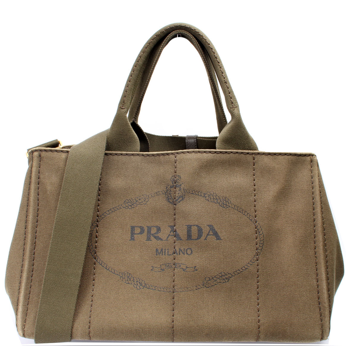 Prada Canapa Tote Bag Canvas Medium