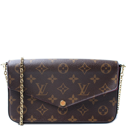 Louis Vuitton Pochette Felicie Monogram Clutch Bag Monogram 48