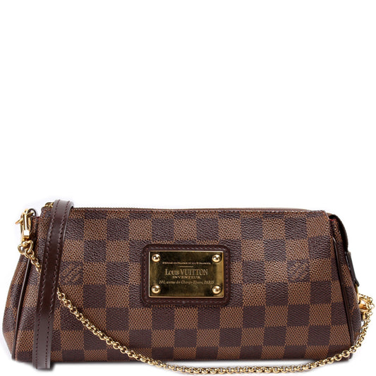 Louis Vuitton Eva Ebene Damier Clutch Bag Ebene 18