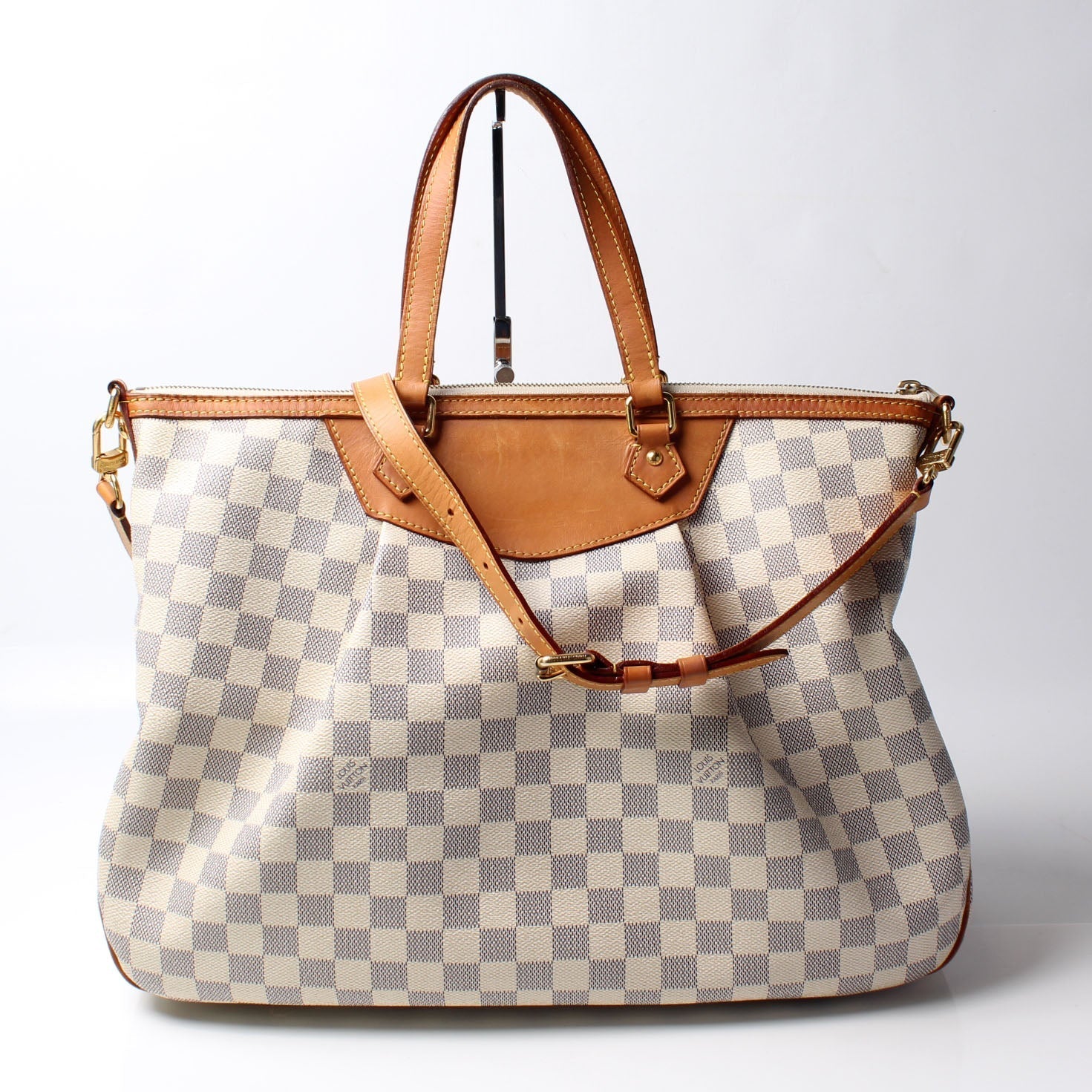 Louis Vuitton Siracusa Azur GM Damier Handbag Azur 5