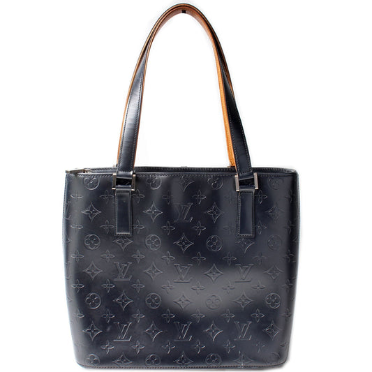 Louis Vuitton Stockton Matte Monogram Leather Handbag Leather 8