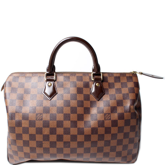 Louis Vuitton Speedy 35 Ebene Damier Handbag Ebene 19