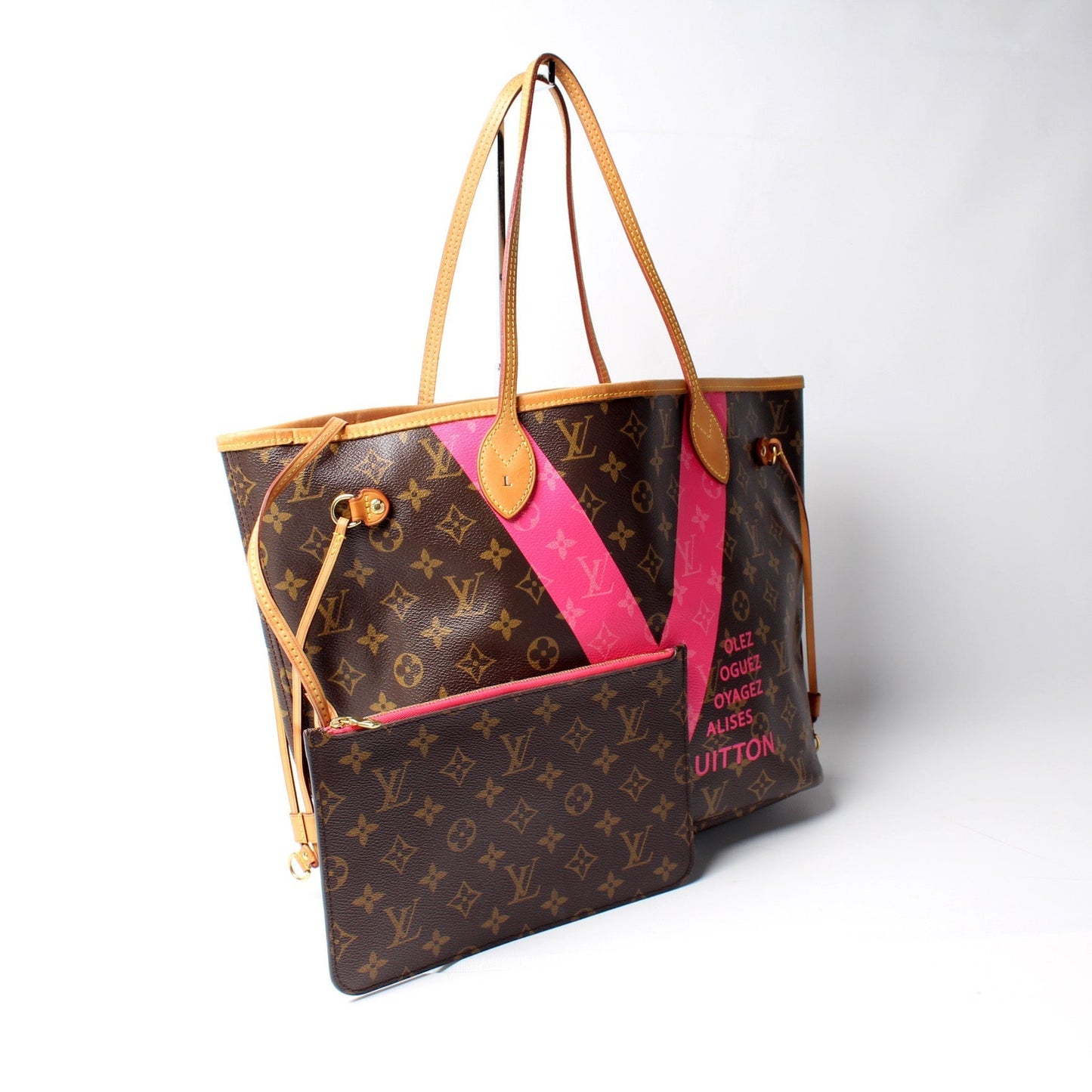Louis Vuitton Neverfull MM W V Monogram Wallet Case V Monogram