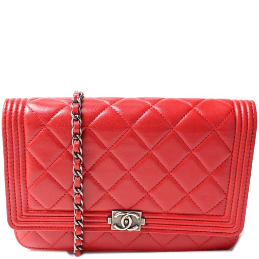 Chanel WOC Boy Lambskin 19M Clutch Bag