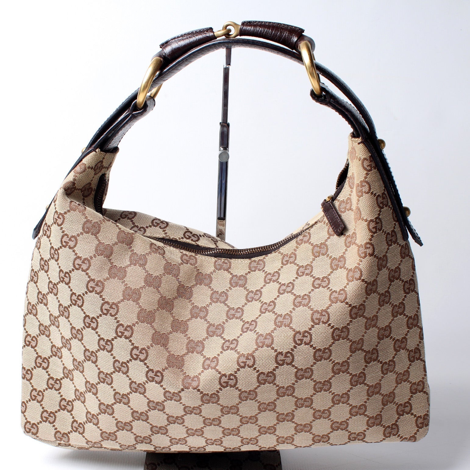 Gucci Horsebit GG Shoulder Bag