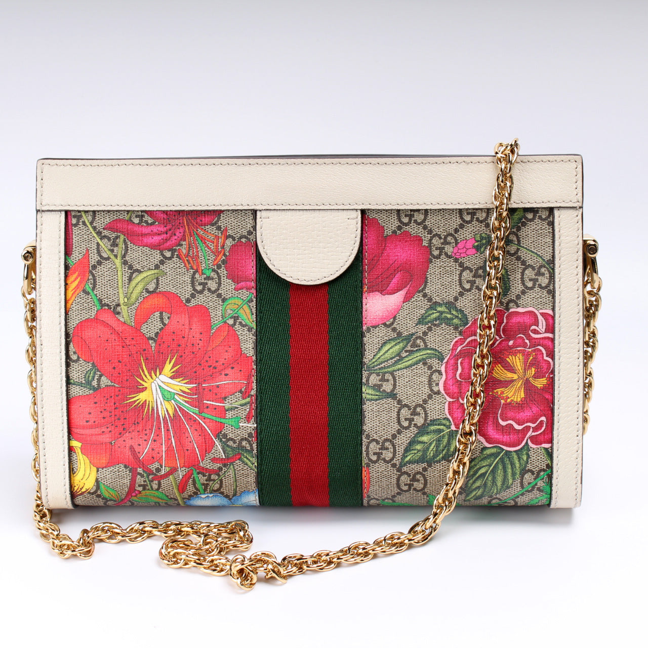 Gucci GG Supreme Ophidia Small Chain Travel Bag Chain 6