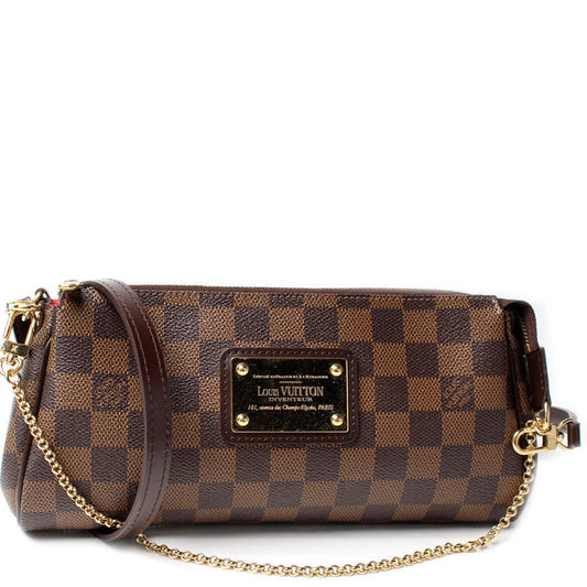Louis Vuitton Eva Ebene Damier Clutch Bag Ebene 17