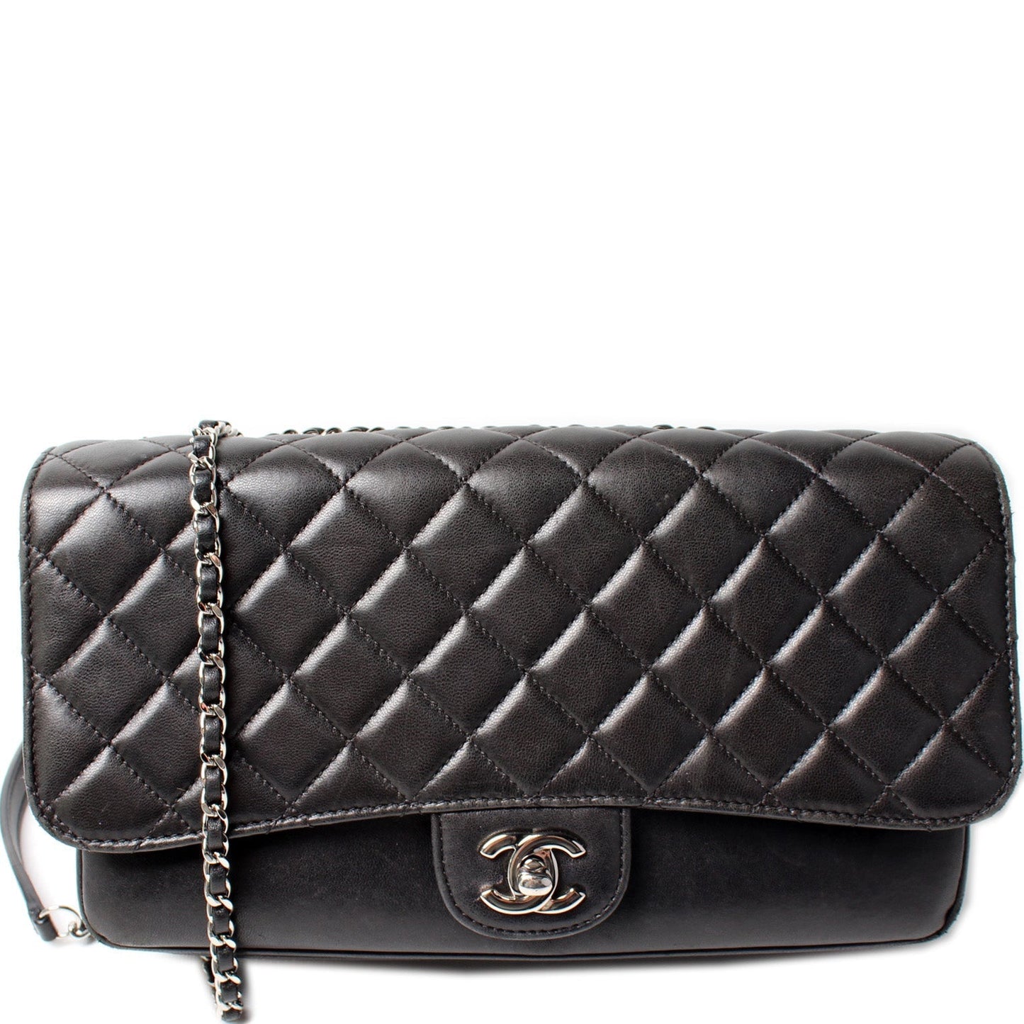 Chanel 4 Accordian Flap Lambskin 16M Handbag
