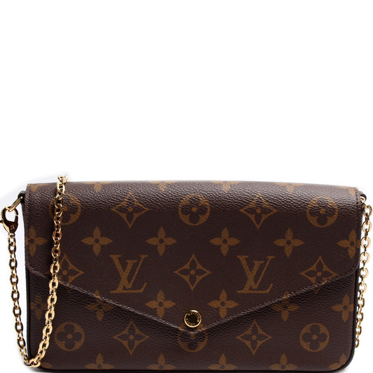 Louis Vuitton Pochette Felicie Monogram Clutch Bag Monogram 50