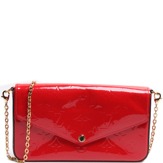 Louis Vuitton Pochette Felicie Vernis Clutch Bag Vernis 7