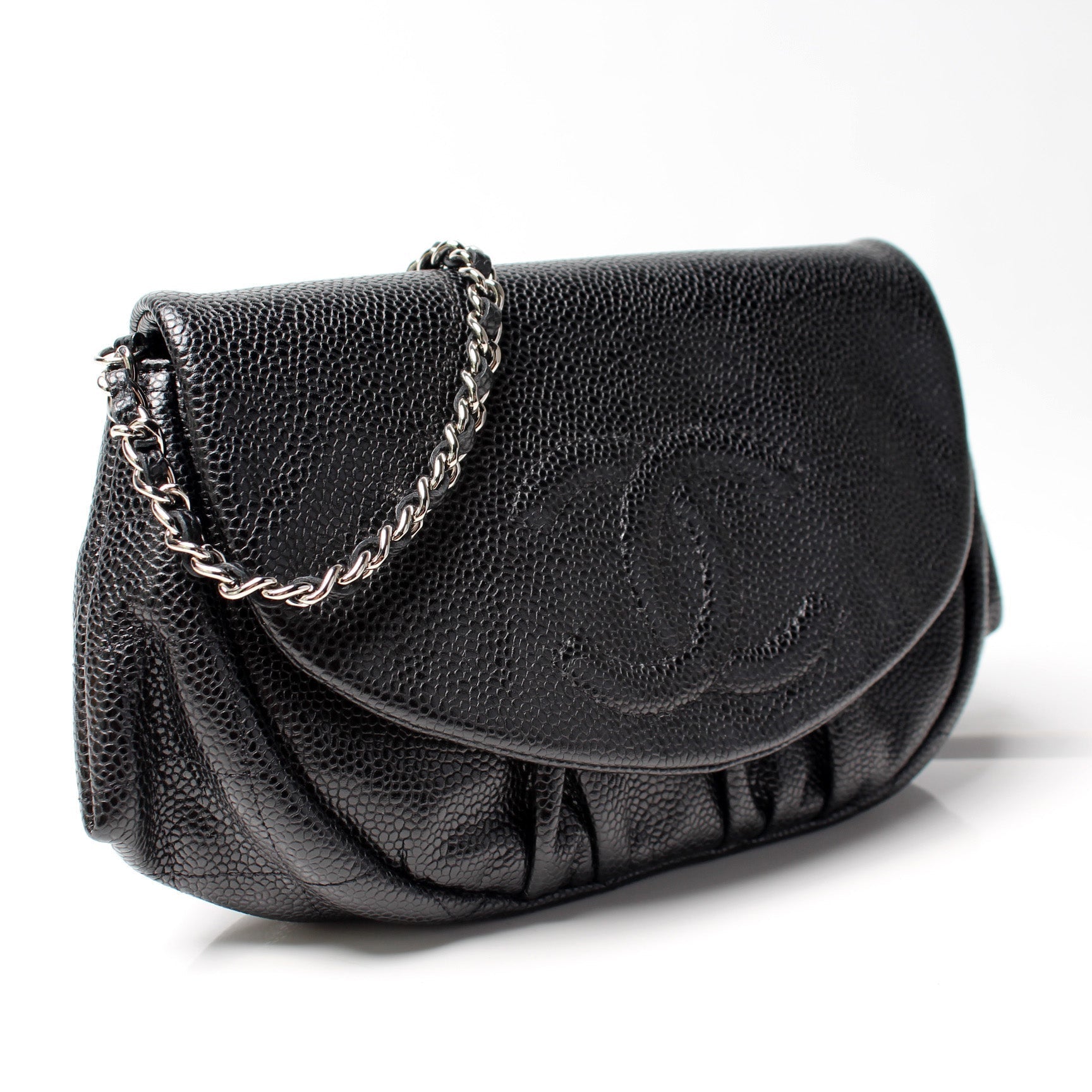 Chanel WOC Half Moon Caviar 18M Clutch Bag