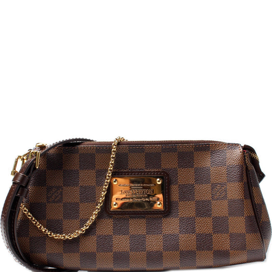 Louis Vuitton Eva Ebene Damier Clutch Bag Ebene 22