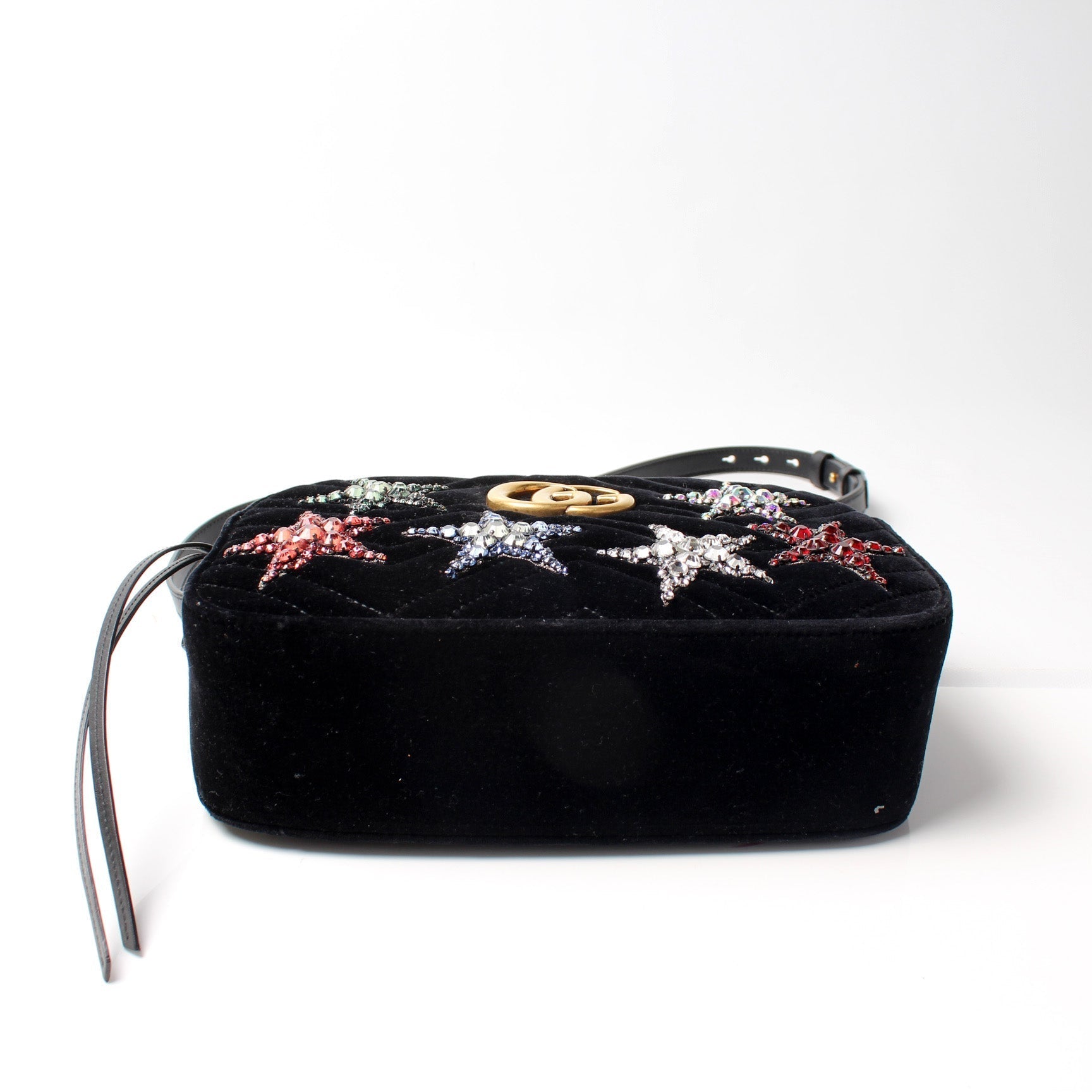 Gucci Marmont Camera Velvet Star Travel Bag