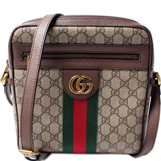Gucci Ophidia Messenger GG Supreme Travel Bag