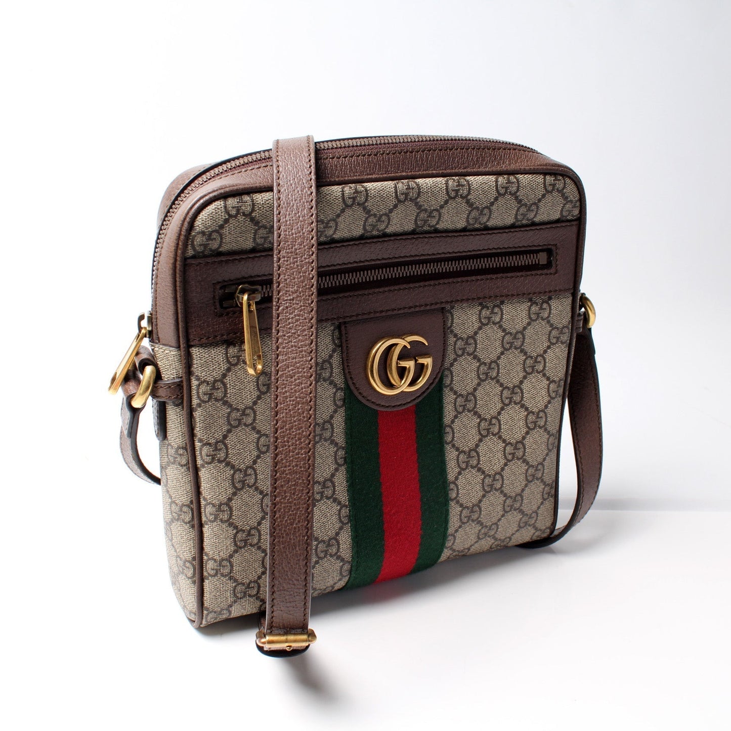 Gucci Ophidia Messenger GG Supreme Travel Bag