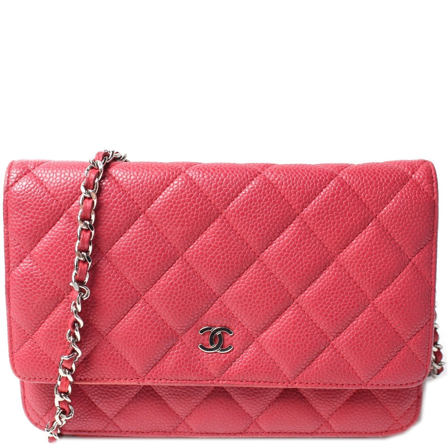 Chanel WOC Classic Quilted Caviar 18M Clutch Bag