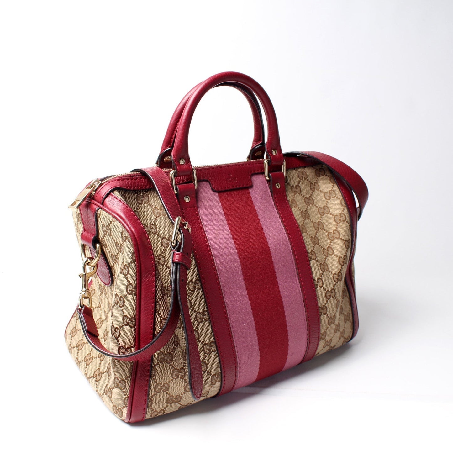 Gucci Boston GG Canvas Travel Bag