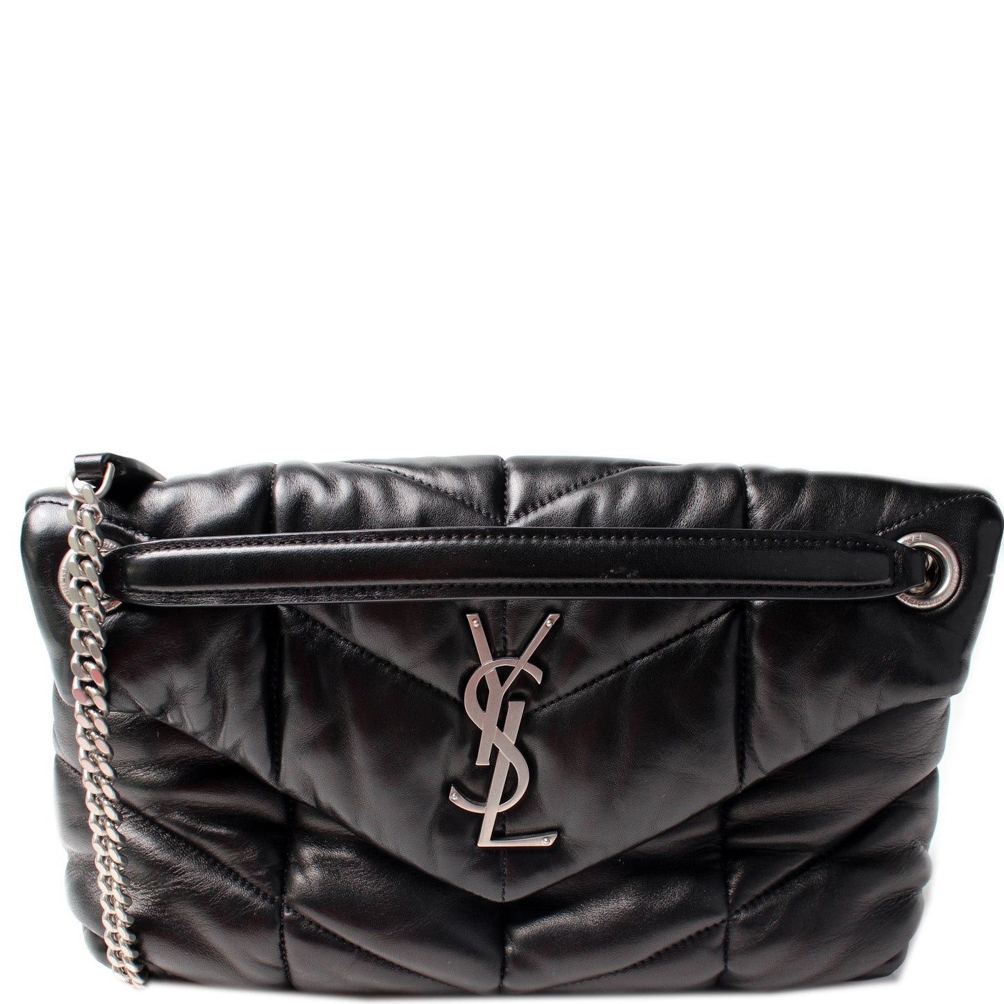 YSL Saint Laurent Puffer Bag Lambskin Quilted Small Travel Bag Small Lambskin 577476
