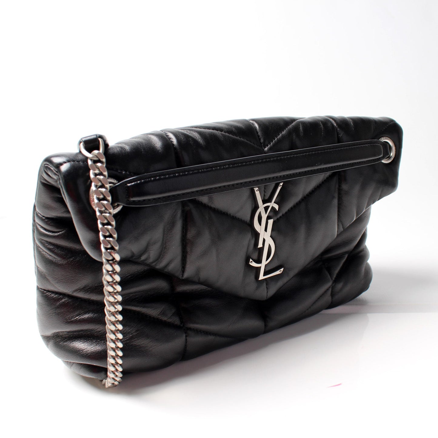 YSL Saint Laurent Puffer Bag Lambskin Quilted Small Travel Bag Small Lambskin 577476