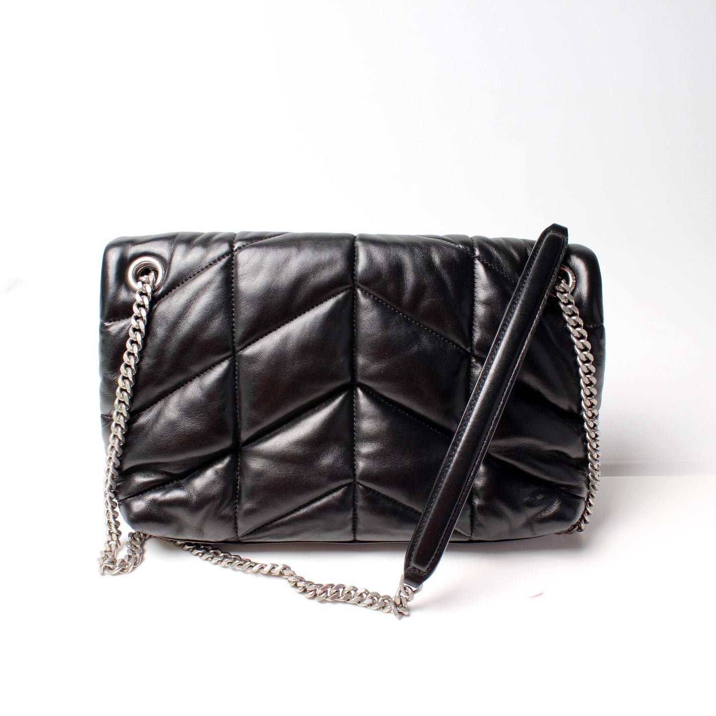 YSL Saint Laurent Puffer Bag Lambskin Quilted Small Travel Bag Small Lambskin 577476