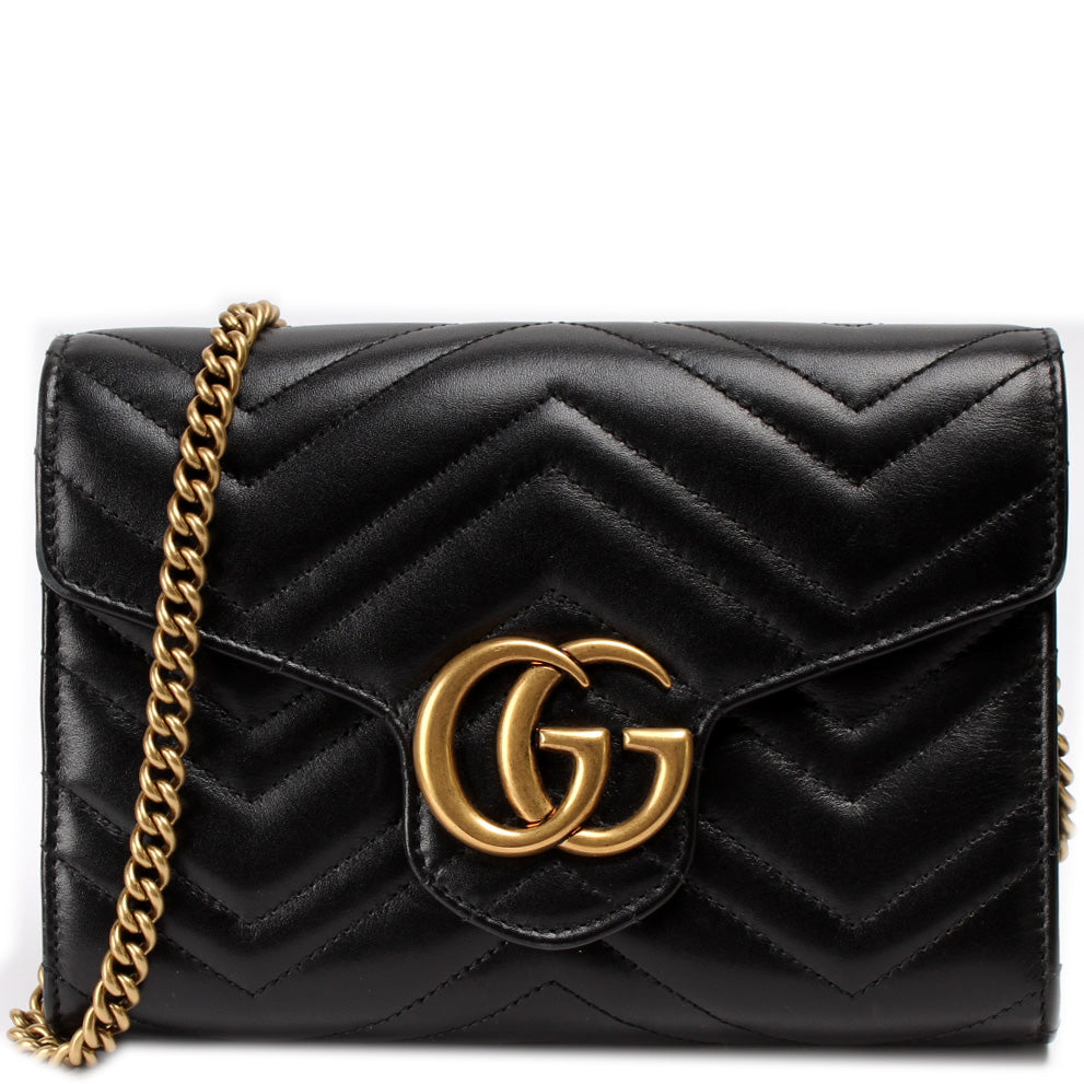 Gucci Marmont Chain Wallet Case Wallet 9