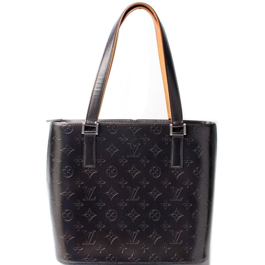 Louis Vuitton Stockton Matte Monogram Leather Handbag Leather 9