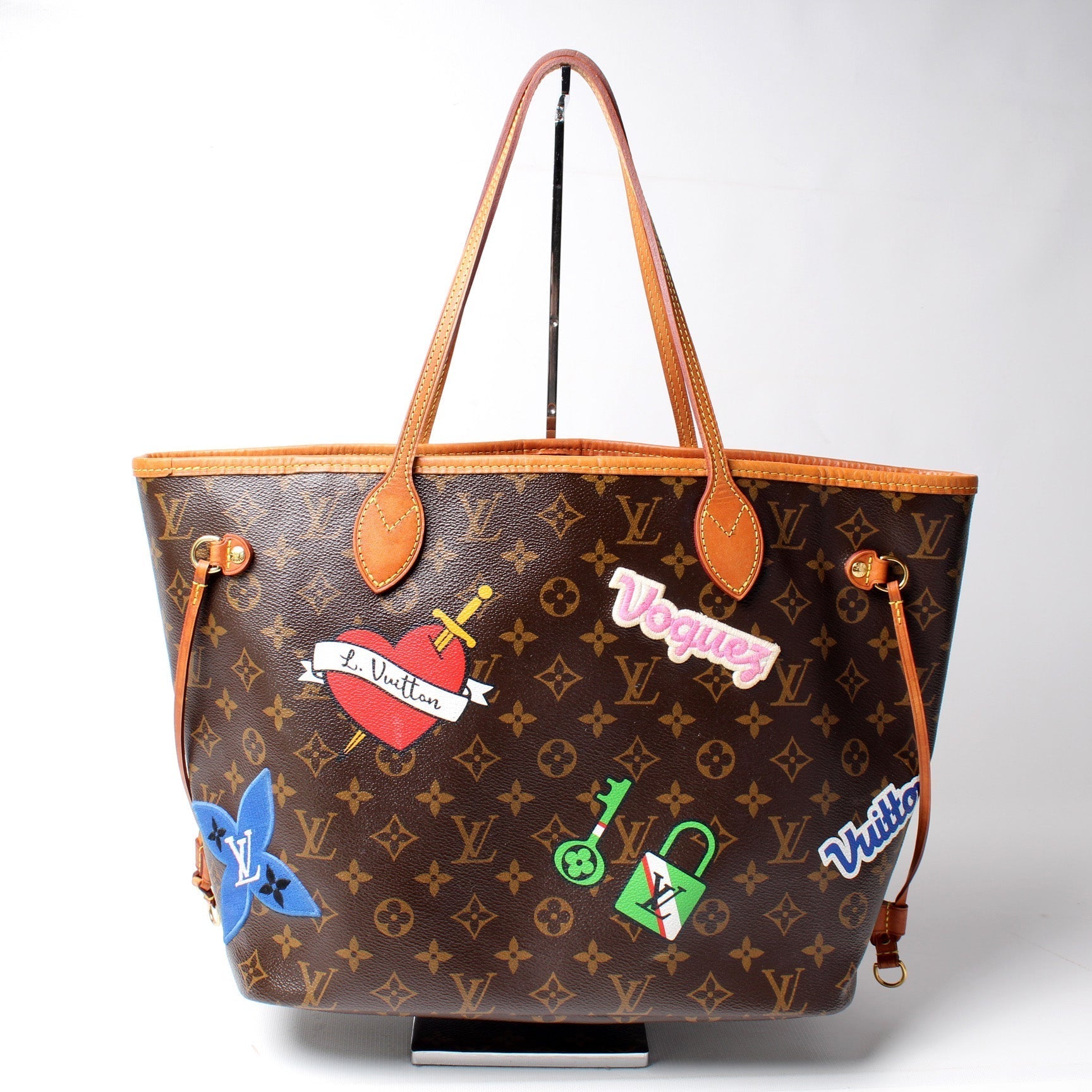 Louis Vuitton Neverfull MM Patches Wallet Case With Wallet